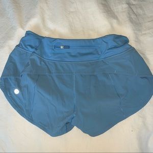 light blue lululemon shorts